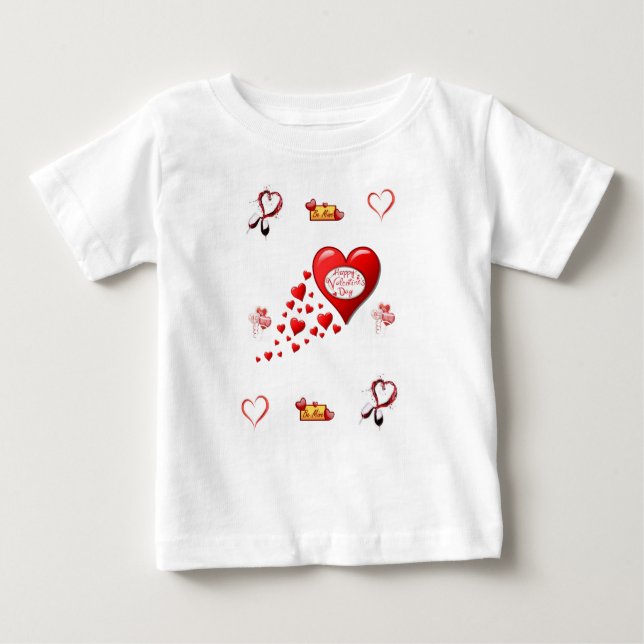 T-shirt bébé Saint Valentin (Devant)
