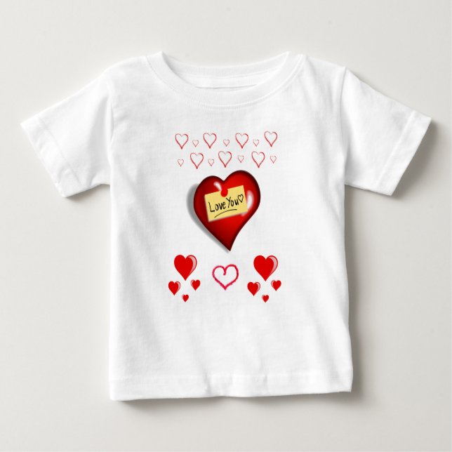T-shirt bébé Saint Valentin (Devant)