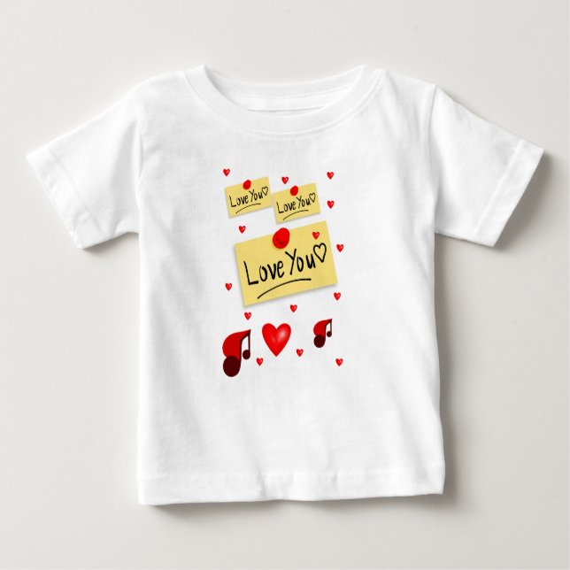 T-shirt bébé Saint Valentin (Devant)