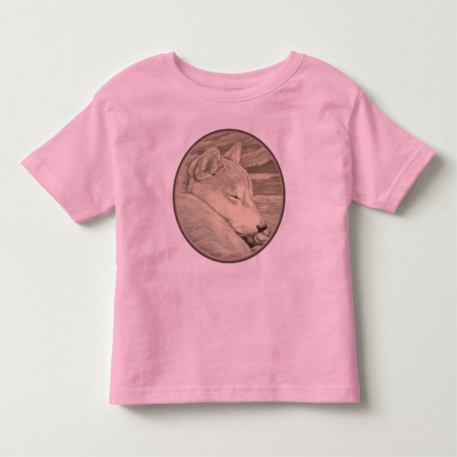 T-shirt bébé Shiba Inu Chemises Amoureux de les ch (Devant)