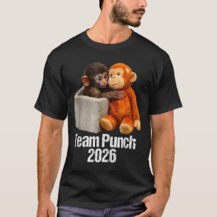T-shirt Bébé singe équipe de singe mignon coup de poing 20