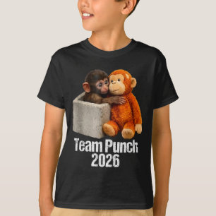 T-shirt Bébé singe équipe de singe mignon coup de poing 20