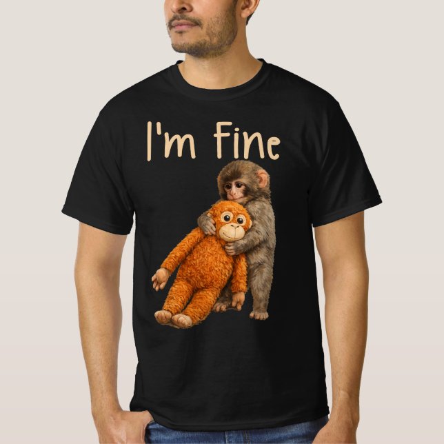 T-shirt Bébé Singe Punch (Devant)