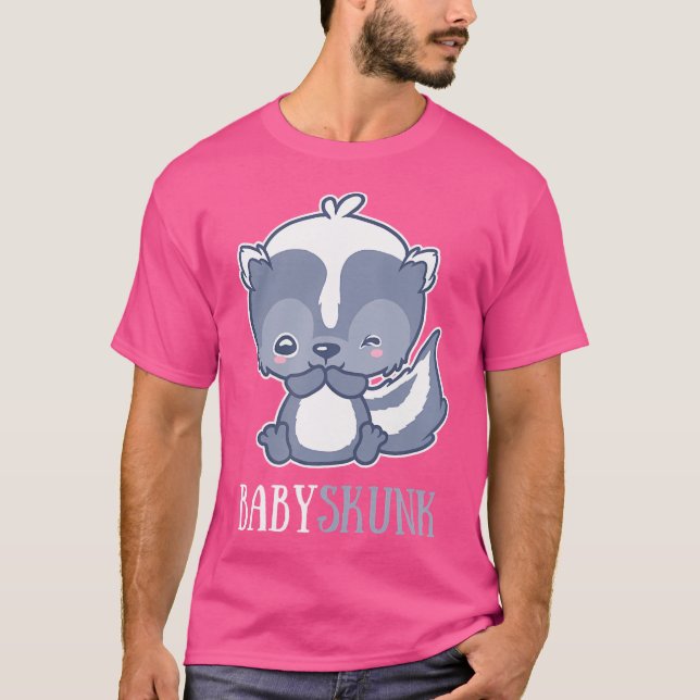 T-shirt Bébé Skunk Polecat Funny Trash Animal (Devant)