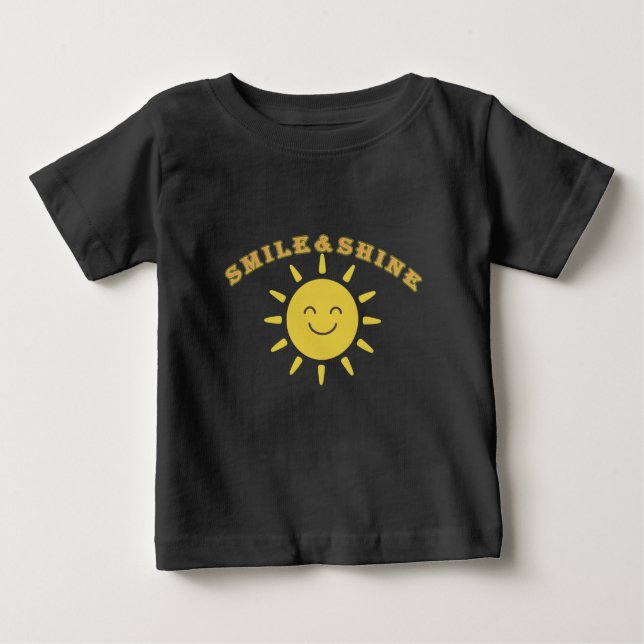T-shirt bébé soleil souriant mignon (Devant)