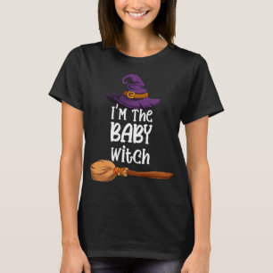 T-shirt Bébé sorcière drôle Costume Halloween Casquette et