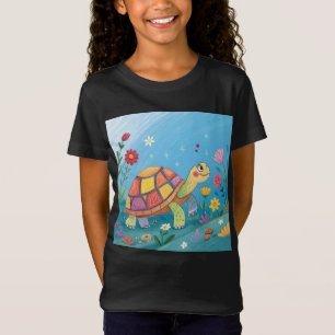 T-Shirt Bébé Tortue Dessinée