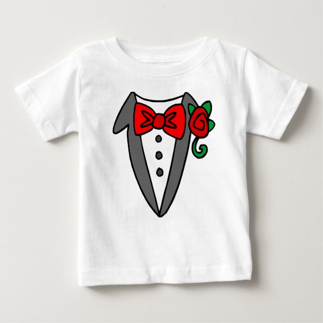 T-shirt bébé Tuxedo/tout-petit (Devant)