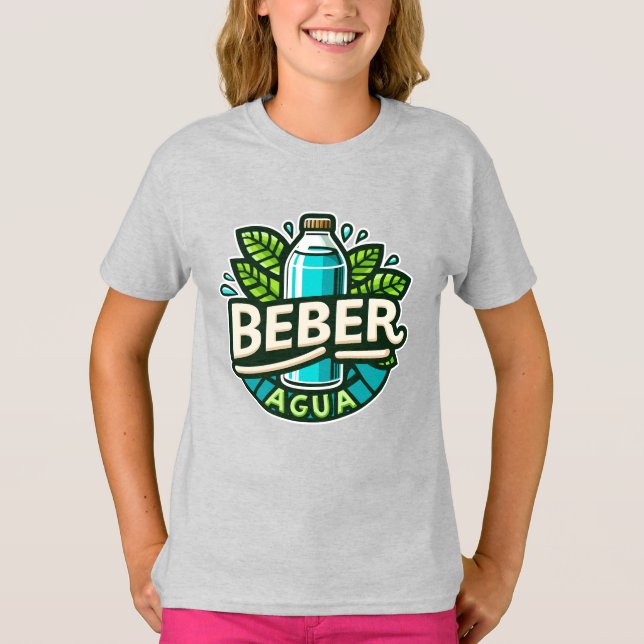 T-shirt Beber agua (Devant)