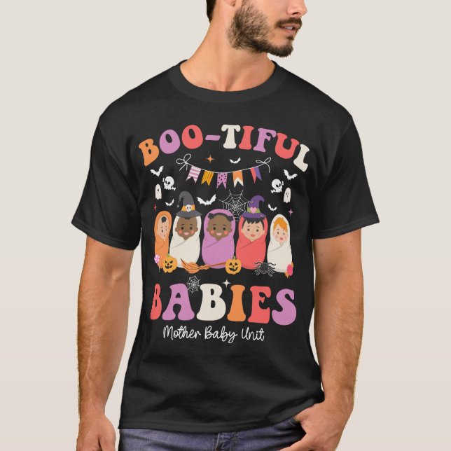 T-shirt Bébés Bootiful Infirmière de l'unité mère bébé Hal (Devant)
