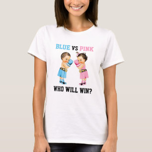 T-shirt Bébés Boxeurs Garçon Fille Révélation de Sexe Bleu