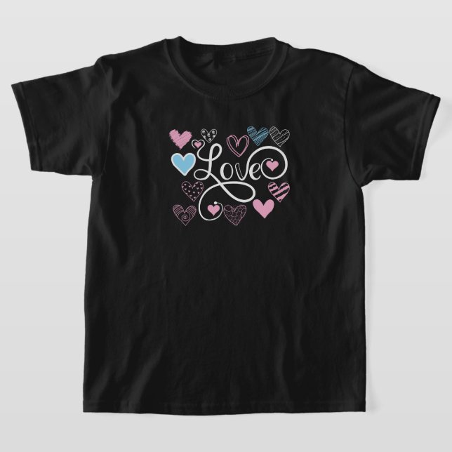 T-shirt Bébés mignons adorent la typographie (Poser)