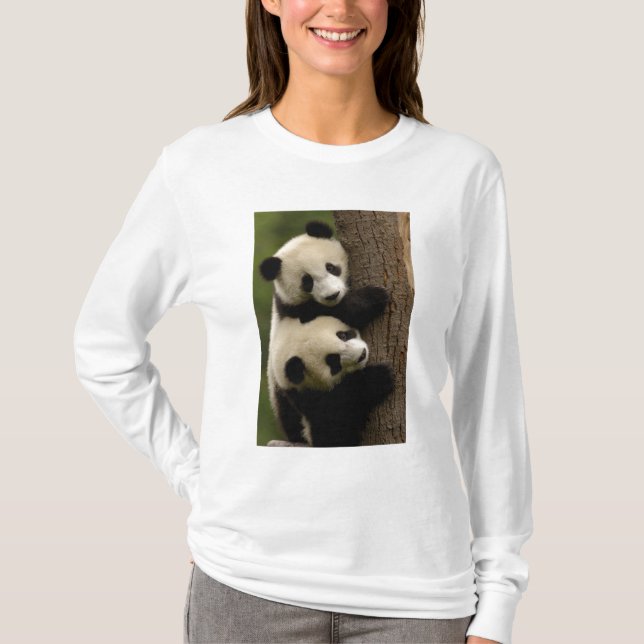 T-shirt Bébés panda géants (Ailuropoda melanoleuca) 2 (Devant)