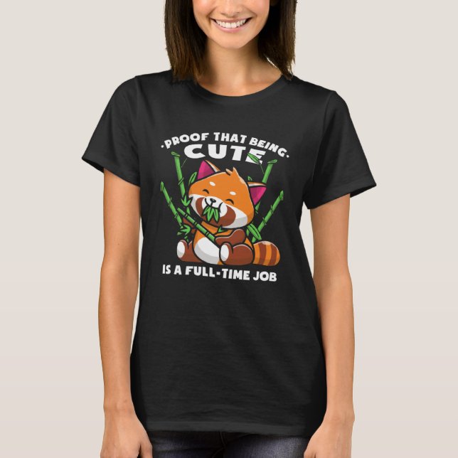 T-shirt Bébés pandas roux mignons (Devant)