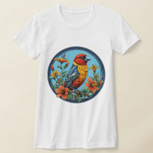 T-shirt Bec croisé perroquet oiseau coloré