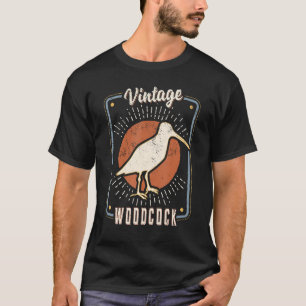 T-shirt Bécasse Vintage Rétro Classique Amour Animal