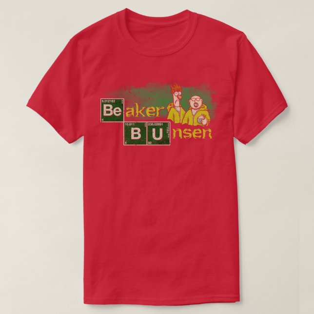 T-shirt Bécher et Bunsen (Design devant)