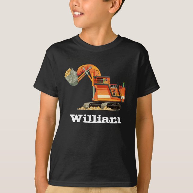 T-shirt Bêcheur nommé fait sur commande de camion de la (Devant)