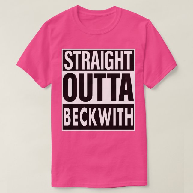 T-shirt Beckwith Nom Droit Extérieure Beckwith (Design devant)