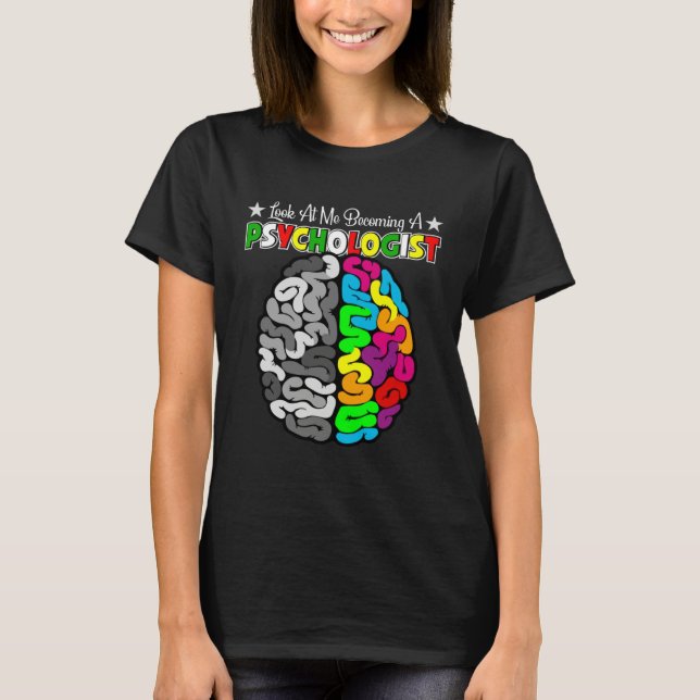 T-shirt Becoming A School Psychologist Psychology Teacher  (Devant)