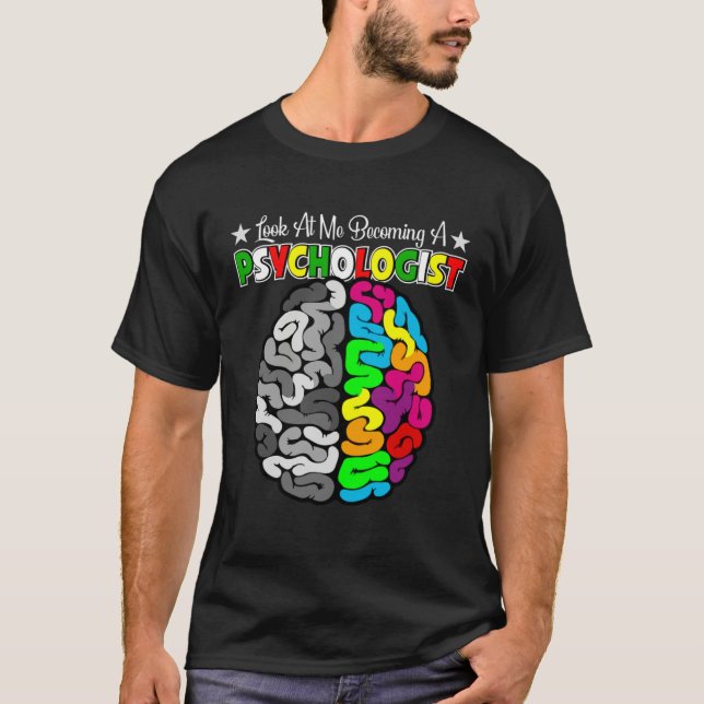T-shirt Becoming A School Psychologist Psychology Teacher  (Devant)