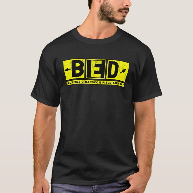T-shirt BED Laurence G Hanscom Field Airport Signal de voi (Devant)