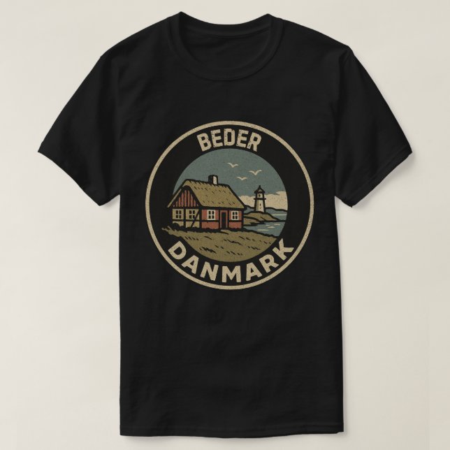 T-shirt Beder, Danemark Danmark  (Design devant)