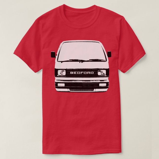 T-shirt Bedford Rascal 1980 classique microvan monoblock a (Design devant)