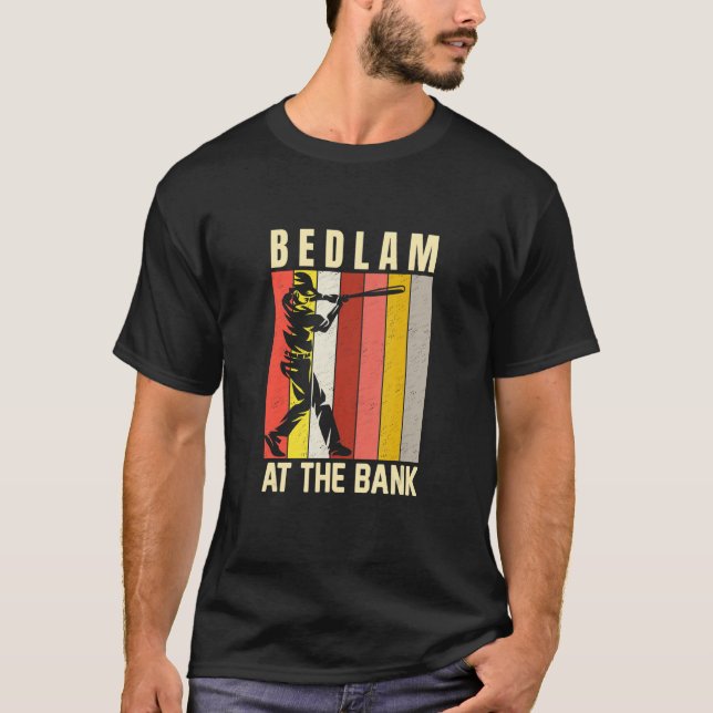 T-shirt Bedlam Au Fan De Baseball De La Banque (Devant)