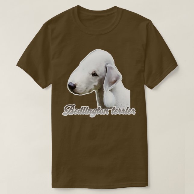 T-shirt Bedlington terrier (Design devant)