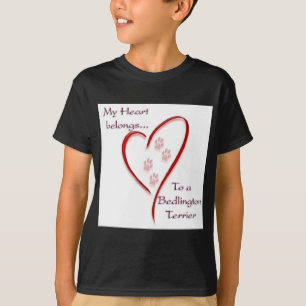 T-shirt Bedlington Terrier Heart Belongs