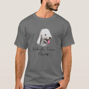 T-shirt Bedlington Terrier Maman mignonne Chien chiot prop