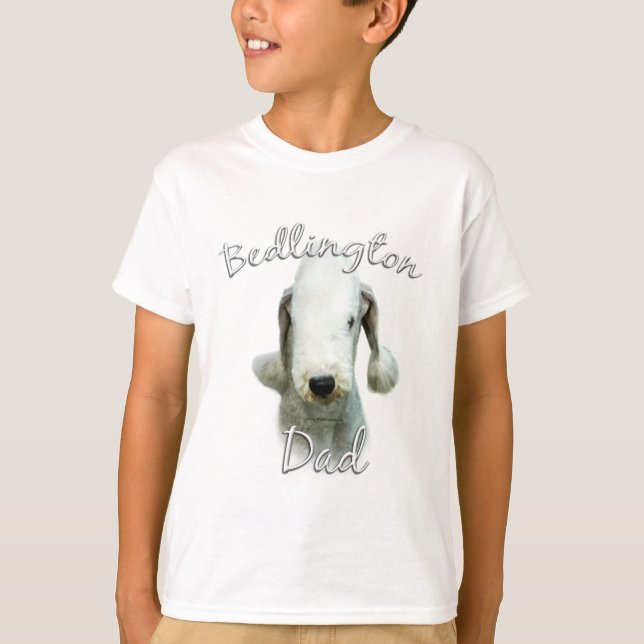 T-shirt Bedlington Terrier Papa 2 (Devant)