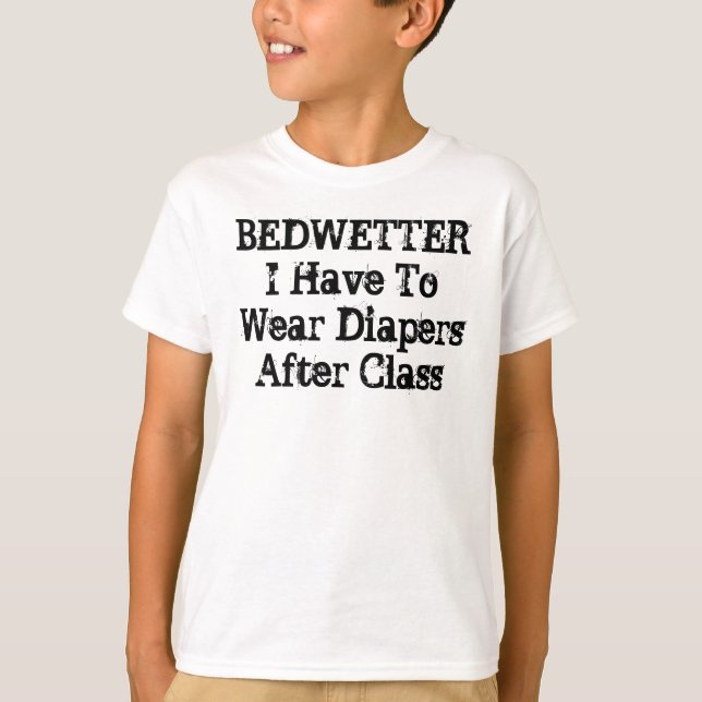 T-SHIRT BEDWETTER (Devant)