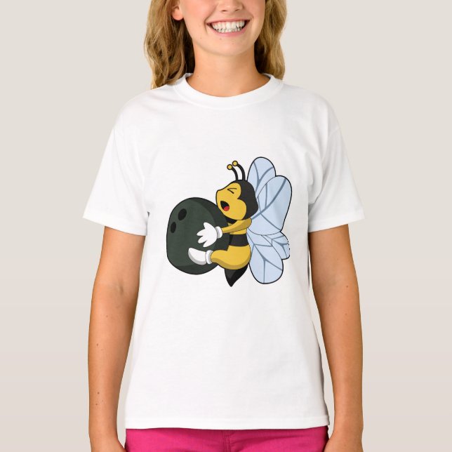 T-shirt Bee at Bowling (Devant)