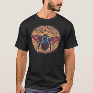 T-shirt Bee de charpentier bleu