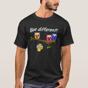 T-shirt Bee Different Women's Sweet Fun Bumblebee avec hib
