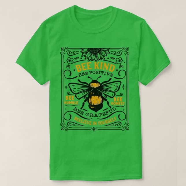 T-SHIRT BEE GEND BEE POSITIVE (Design devant)