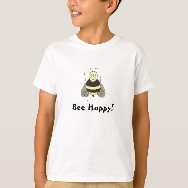 T-shirt Bee Happy Chemise Kerra Lindsey Enfant (Devant)