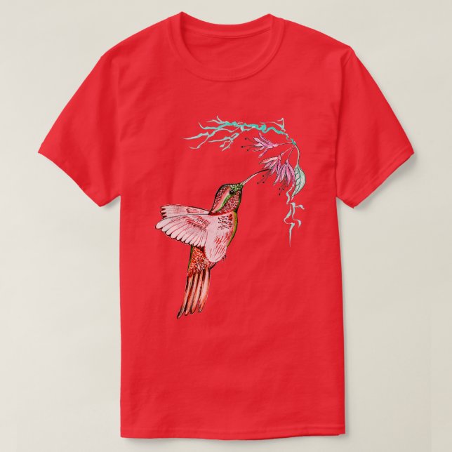 T-shirt Bee Hummingbird Beaux Amateurs d'oiseaux (Design devant)