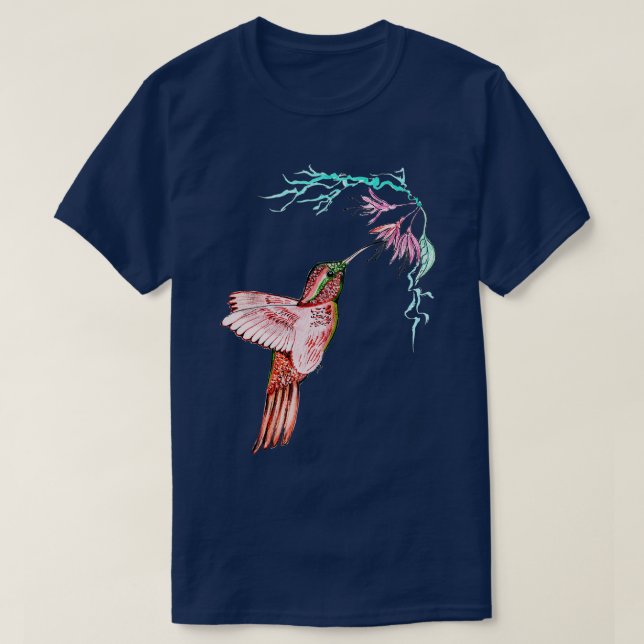 T-shirt Bee Hummingbird Beaux Amateurs d'oiseaux (Design devant)