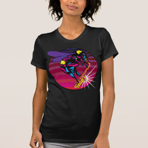 T-shirt Bee Jouer un saxophone Jah Sunny Arts Design