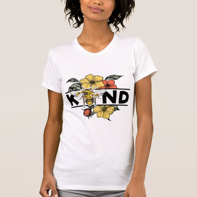 T-shirt Bee Kind – Mode Élégante (Devant)