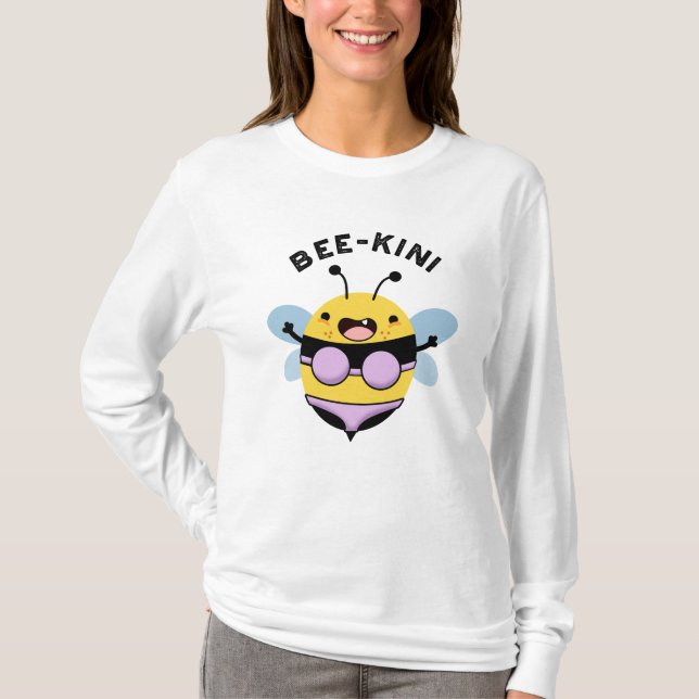 T-shirt Bee-kini Funny Bee Puns (Devant)