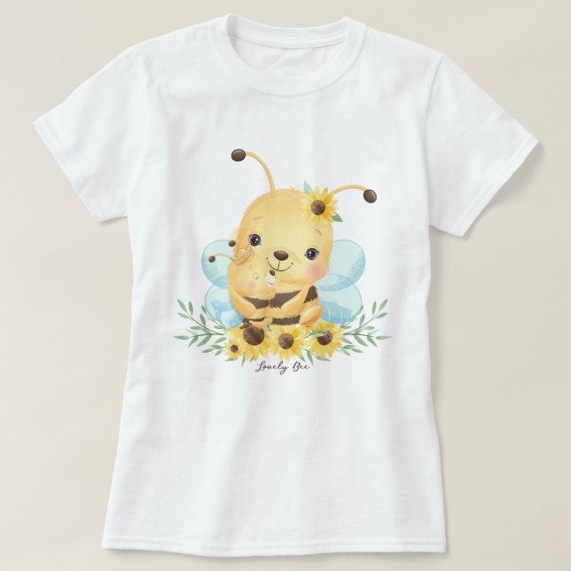 T-shirt Bee mignonne (Design devant)