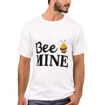 T-shirt Bee Mine Valentine – Amour de jeu de mots