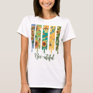 T-shirt Bee-utiful Spring Art - Conception colorée de la g