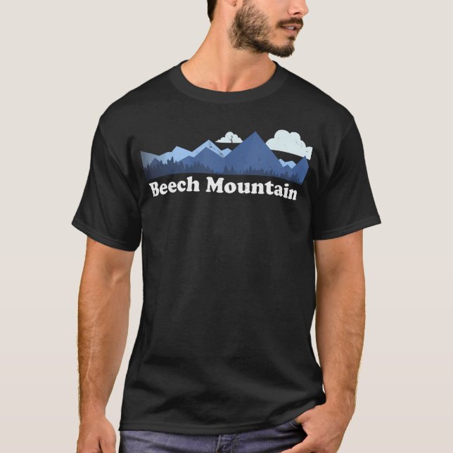 T-shirt Beech Mountain Caroline du Nord Blue Ridge (Devant)