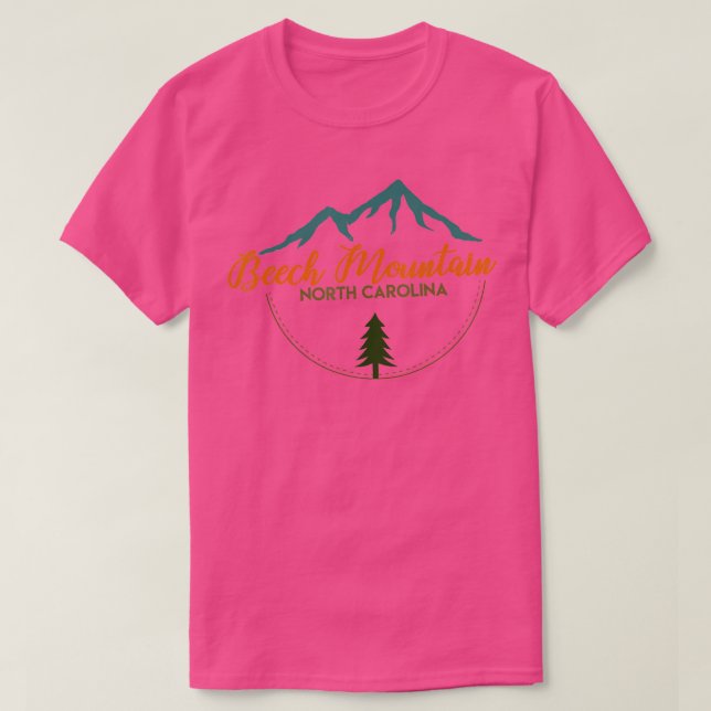 T-shirt Beech Mountain Retro Adventure Ski Snowboard Sh (Design devant)