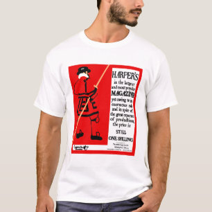 T-shirt Beefeater, magazine du poster vintage Harper
